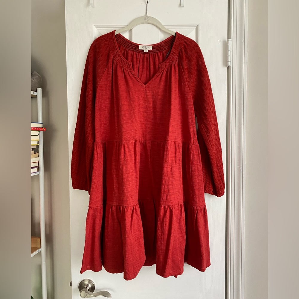 Red Flowy Dress
